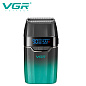 Электробритва VGR V-308 GREEN шейвер, двойное лезвие, 9000 RPM, LED Display