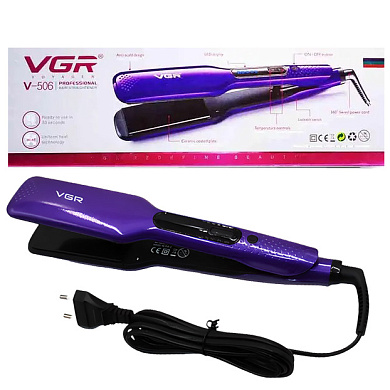 утюжок выпрямитель для волос vgr v-506 purple, оптом, купить