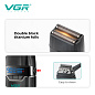 Электробритва VGR V-308 GREEN шейвер, двойное лезвие, 9000 RPM, LED Display