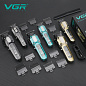 Комплект VGR 2 в 1 V-600&900 GOLD, аккумуляторная машинка для стрижки (clipper) и триммер, 10 насадок, LED display, 7000 RPM
