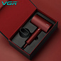 Фен профессиональный VGR V-431 RED, 2 уровня обдува, 2 уровня температуры, насадка-концентратор