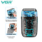 Комплект VGR 3 в 1 V-645 аккумуляторная машинка для стрижки (clipper), триммер и электробритва (шейвер)
