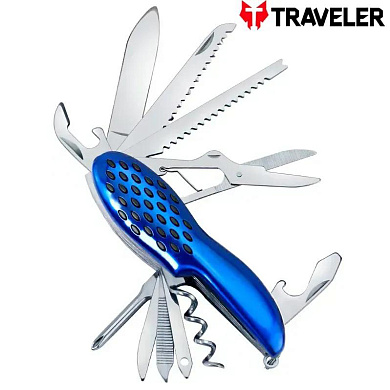 многофункциональный нож traveler с 11 инструментами k5011gsc black/blue, оптом, купить