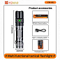 Тактический фонарь YEMAO YM-А6, 2200LM, аккумулятор 18650 (3200 mAh)