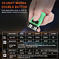Фонарь S02/V3-2LM+4SMD(RGB), Li-Ion аккумулятор, ЗУ Type-C