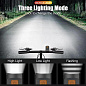 Велофонарь 604-LED, 100LM, IP33, Li-Ion аккум., ЗУ Type-C