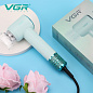 Фен профессиональный VGR V-446 GREEN, 2 скорости, 4 температурных режима, 110000RPM, 1400 Вт