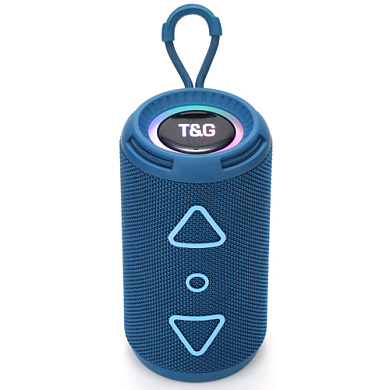 bluetooth-колонка tg656 с rgb подсветкой, speakerphone, радио, blue, оптом, купить