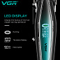 Аккумуляторная машинка для стрижки (clipper) VGR V-270, 6 насадок, 9000 RPM, 2500 mAh, LED display