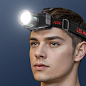 Фонарь налобный NIGHT VISION FLUORESCENCE KX-1832-TG, Motion Sensor,  Li-Ion аккум., индикация заряда, ЗУ Type-C, zoom
