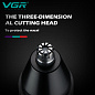 Триммер VGR 2 в 1 V-613 для носа и бровей, IPX5