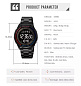 Годинники наручні 2412PBK SKMEI, BLACK-SILICONE