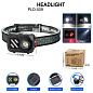 Фонарь налобный WT-509+XPE+9SMD(white+red), 3xAAA, Box