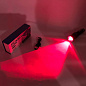 Фонарь PLD-1812-T6 (Red), 1x18650, индикация заряда, ЗУ Type-C, zoom, Box
