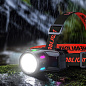 Фонарь налобный NIGHT VISION FLUORESCENCE KX-1832-TG, Motion Sensor,  Li-Ion аккум., индикация заряда, ЗУ Type-C, zoom