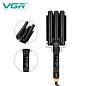 Плойка три волны VGR V-591 для завивки волос, диаметр 25 мм, 125 Вт