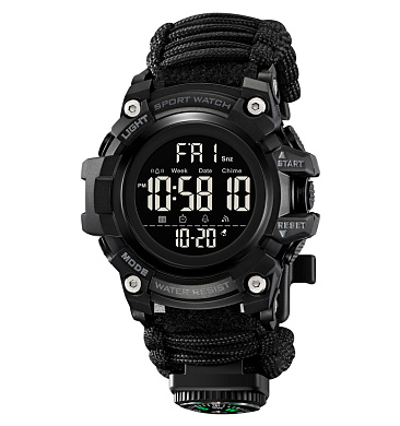 часы наручные 1384nbk skmei paracord, black, оптом, купить