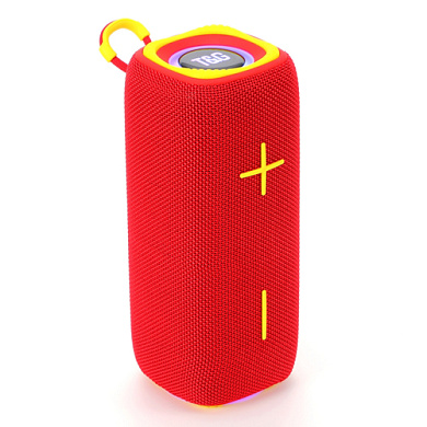 bluetooth-колонка tg654 с rgb подсветкой, speakerphone, радио, red, оптом, купить