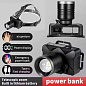 Фонарь налобный YEMAO YM-T305 TG 30W, Motion Sensor , Li-Ion аккумулятор, ЗУ Type-C, zoom