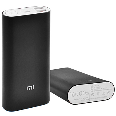 power bank mi 16000mah 2usb(1a+2a), индикатор заряда -124 (5000mah), оптом, купить