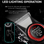 Аккумуляторная машинка для стрижки (clipper) VGR V-001 RED, 10 насадок, 9000 RPM, 4600 mAh, LED light, LED display