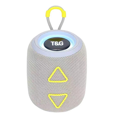 bluetooth-колонка tg655 с rgb подсветкой, speakerphone, радио, grey, оптом, купить
