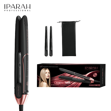 выпрямитель для волос iparah p-124, 24mm, 150-230°c, керамическое покрытие, 50 w, led display, оптом, купить