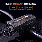 Велофара BC25S, 300LM, Waterproof, Power Bank, Li-Ion аккумулятор, ЗУ Type-C, индикация заряда