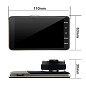 Автомобильный видеорегистратор X600, LCD 4'', Angel Lens, камеры, 1080P Full HD, металл. корпус