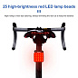 Велофонарь MY-2107-25LED, waterproof, Li-Ion  аккумулятор, ЗУ Type-C