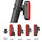 Велофонарь LEADBIKE LD80-6LED с лазерной разметкой, waterproof, Li-Ion  аккумулятор, ЗУ Type-C