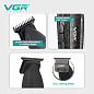 Триммер VGR V-640T BLACK, 3 насадки, LED display, 9000RPM