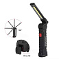 Фонарь WORKLIGHT W51-SMD+COB (white+red) Li-Ion аккум., поворот180º+180º, магнит, зажим, крюк, ЗУ microUSB