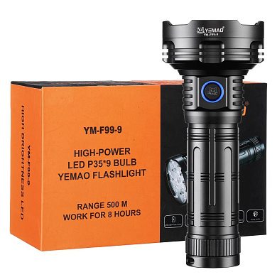фонарь yemao ym-f99-9 9p35, 1x32850, power bank, зу type-c, оптом, купить