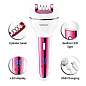 Набор для женщин VGR V-732 3 в 1 pink, электробритва,  эпилятор, шлифовка ступней, беспроводной, с подсветкой
