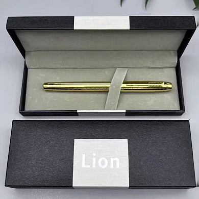 подарочная ручка в коробке lion (золотая) 870, оптом, купить