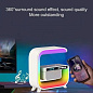 Light Sound Machine XM-G3, RGB ночник, часы, беспроводная зарядка,  Bluetooth колонка