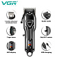 Аккумуляторная машинка для стрижки (clipper) VGR V-051, 4 насадки, 2500 mAh, LED display