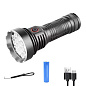 Фонарь W5201-1-19 ULTRA BRIGHT LED, 1x18650, индикация заряда, ЗУ Type-C