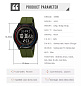 Часы наручные 2412PAG SKMEI, ARMY GREEN-SILICONE
