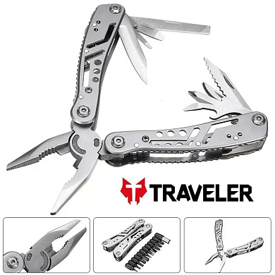 мультитул тактический traveler deluxe mt-629-pg 14в1, 16.5 см , оптом, купить
