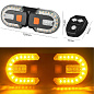 Велофонарь FY-1825 STOP (yellow), Li-Ion аккум., с указанием поворотов, ЗУ microUSB, Box
