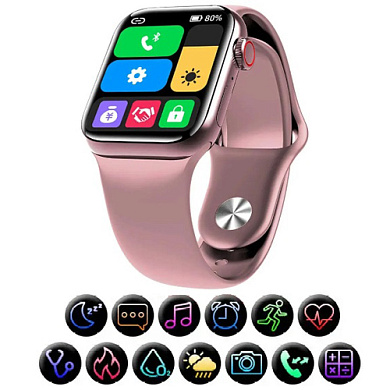 apl watch series 6 m26 plus, 44mm aluminium, беспроводная зарядка, pink, оптом, купить