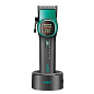 Аккумуляторная машинка для стрижки (clipper) VGR V-885C GREEN, 10 насадок, LED display