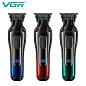 Триммер VGR V-998 GREEN, 4 насадки, LED display
