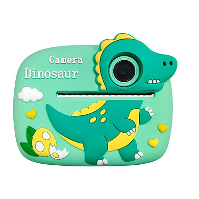 детский фотоаппарат мгновенной печати d1-a, green dinosaur, оптом, купить