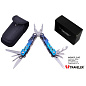 Мультитул Traveler MQ-007-L2-8G  Red/Blue  9 в 1 туристический, армейский, тактический, с чехлом  16,2см 