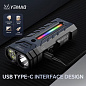 Фонарь YEMAO YM-A200-3SLWAV4+SST36+RGB, Li-Ion аккумулятор, ЗУ Type-C, магнит