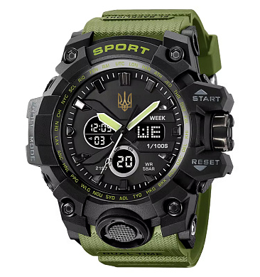 часы наручные 2197ag skmei, army green, ukraine, оптом, купить
