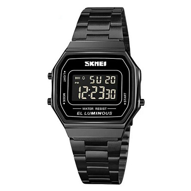 часы наручные 1647bk skmei, black, оптом, купить